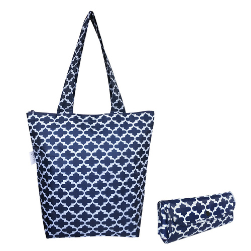 Insulated Folding Tote - Moroccan Navy