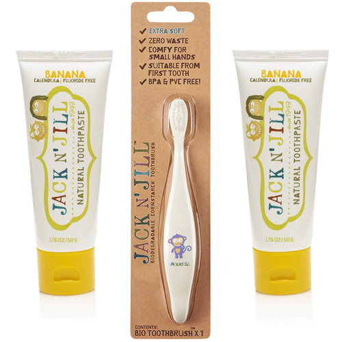 Jack n' Jill Kids Oral Care Bundle - Banana