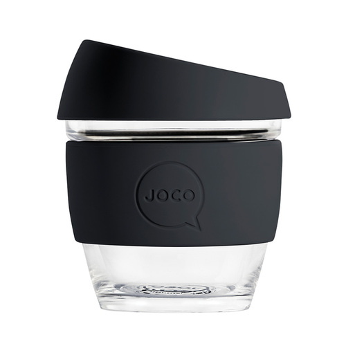 Joco Reusable Glass Cup 236ml - Black