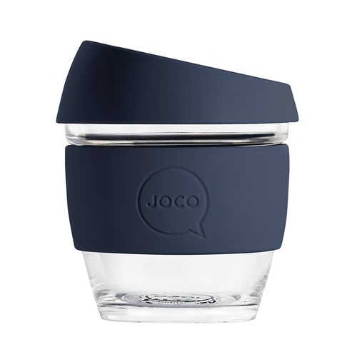 Joco Reusable Glass Cup 236ml - Mood Indigo