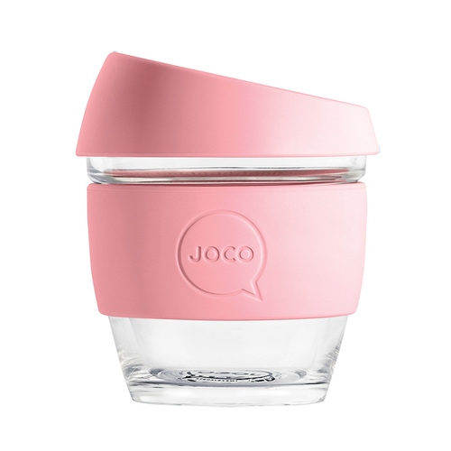 Joco Reusable Glass Cup 236ml - Strawberry