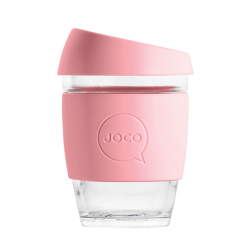 Joco Reusable Glass Cup 354ml - Strawberry