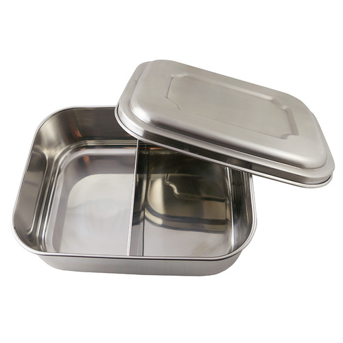 Stainless Steel Bento Box - Double Compartment