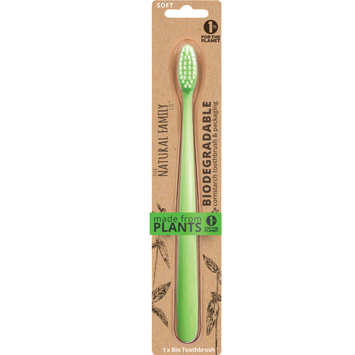 NFco Cornstarch Toothbrush Neon Soft [Colour: Green]