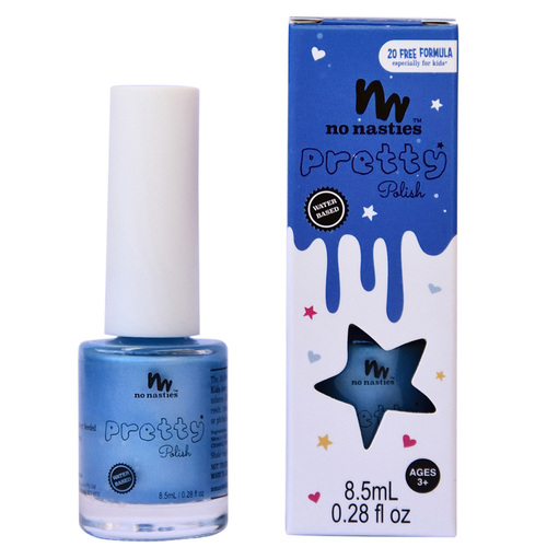 Water-Based, Scratch off Nail Polish for Kids - Blue