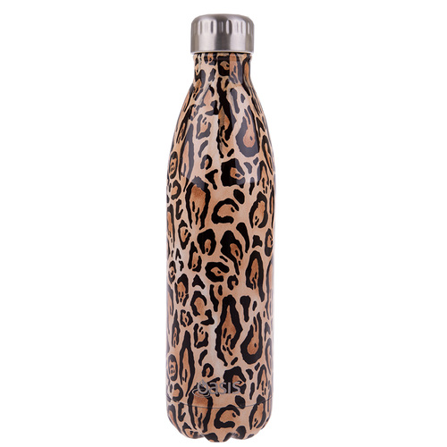 Oasis Insulated Drink Bottle 750ml - Leopard Print