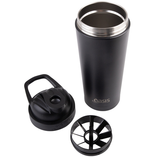 Oasis Stainless Steel Insulated Protein Shaker – 700ml