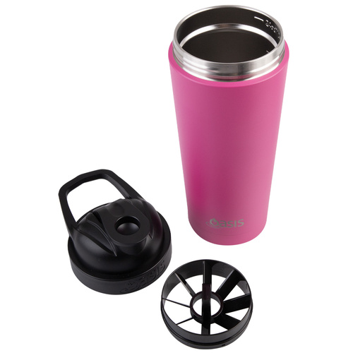 Oasis Stainless Steel Insulated Protein Shaker – 700ml