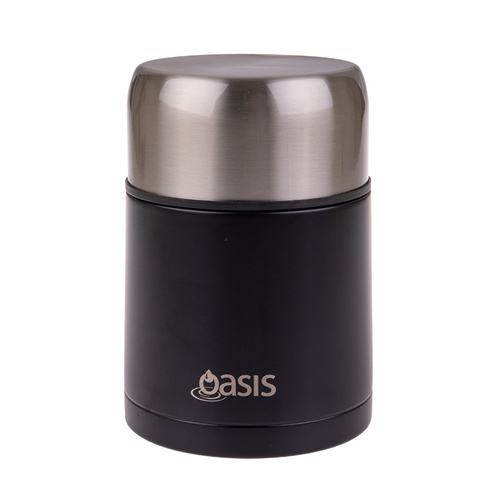 Oasis Insulated Food Flask 800ml - Matte Black