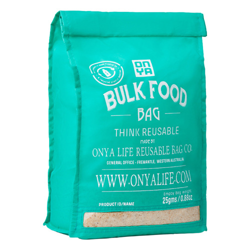 Reusable Bulk Food Bag - Large Aqua