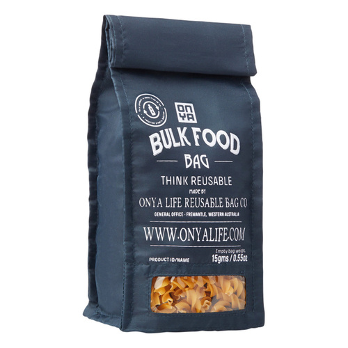 Reusable Bulk Food Bag - Small Charcoal