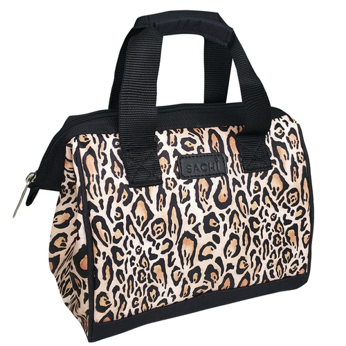 Sachi Insulated Lunch Tote - Leopard Print