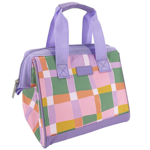 Sachi Insulated Lunch Tote - Pastel Check