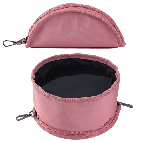 Sachi Portable Folding Dog Bowl - Blush
