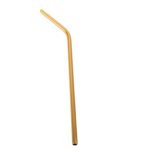 Stainless Steel Reusable Straws - Gold [Shape: Bent]