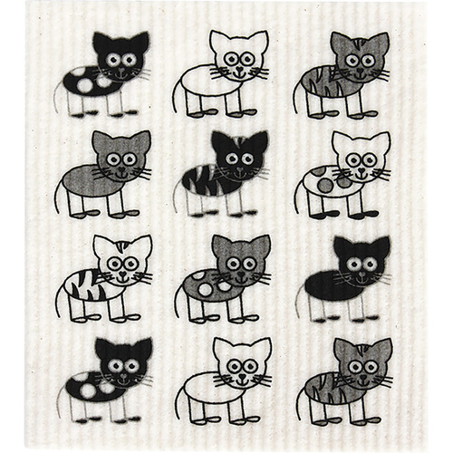 Compostable Sponge Cloth - Cats