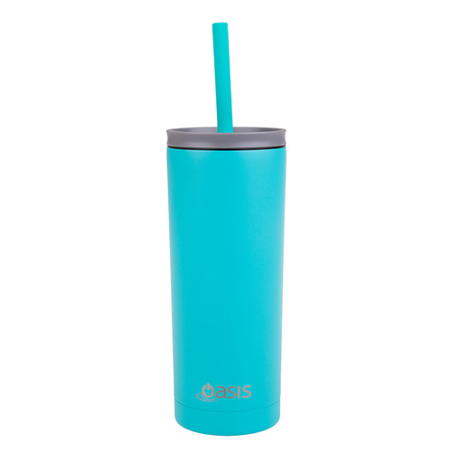 Oasis Stainless Steel Smoothie Cup 600ml - Turquoise