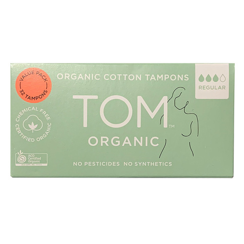 Tom Organic Tampons - Regular 32 pack