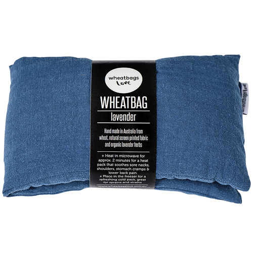 Luxe Lavender Scented Linen Wheatbag - Ocean